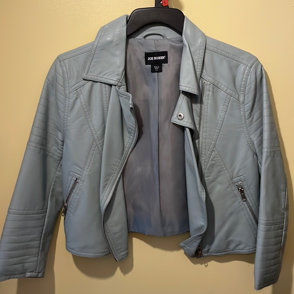 Mint Leather Jacket.